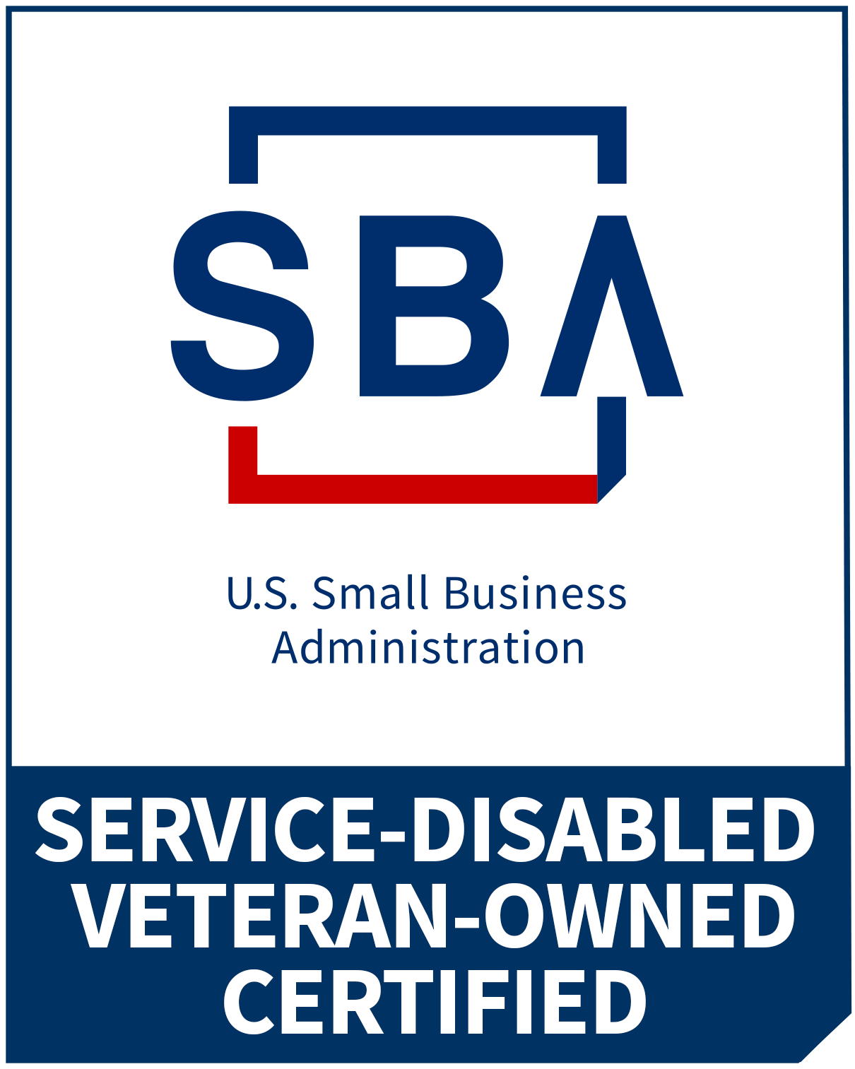 SBA Service-Disabled Veteran-Owned Small Business Certified logo